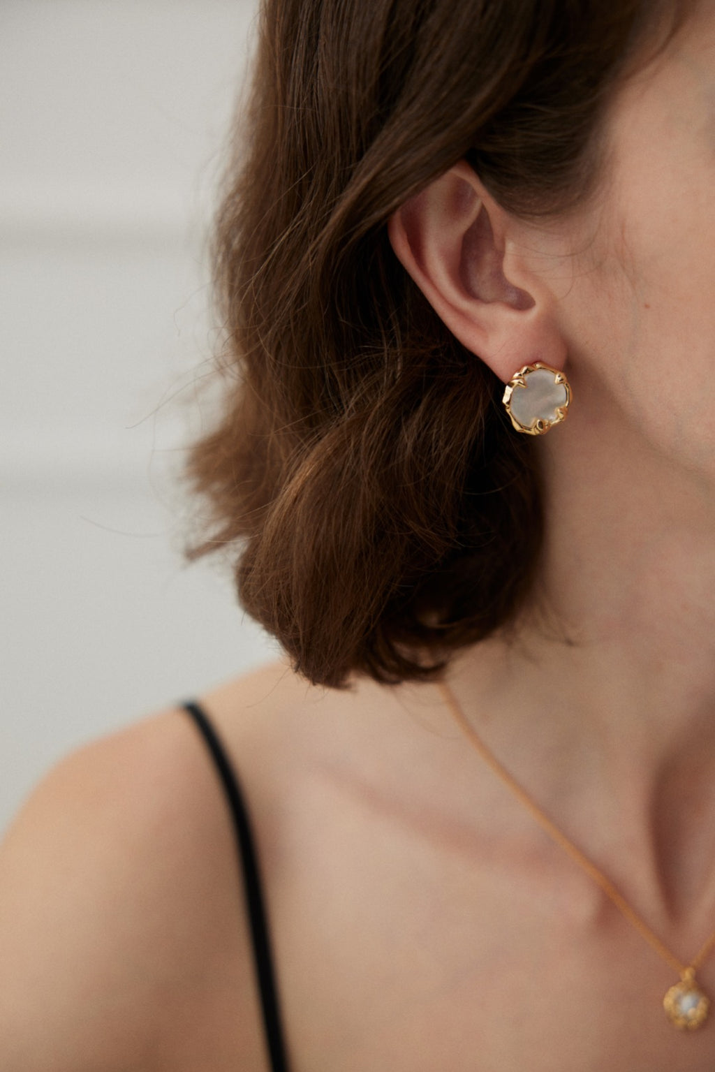 925 Sterling Silver Mother of Pearl Earrings, product view 8