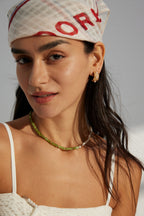 925 Sterling Silver Resin Stone and Natural Pearl Necklace, product view 7