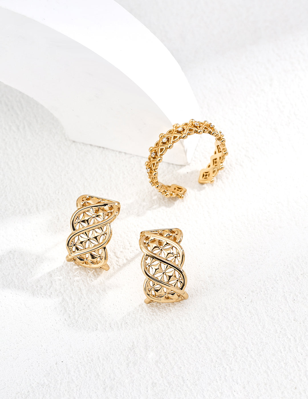 925 Sterling Silver Geometric Earrings