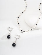925 Sterling Silver Black Agate and Tiger’s Eye Earrings, product view 11