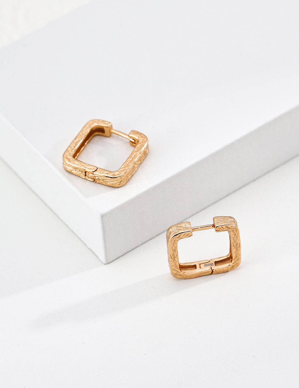 925 Sterling Silver Earrings - Vintage Gold