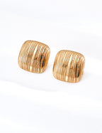 925 Sterling Silver Earrings - Vintage Gold