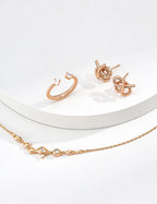 925 Sterling Silver Cubic Zirconia Starry Necklace