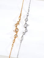 925 Sterling Silver Cubic Zirconia Starry Necklace