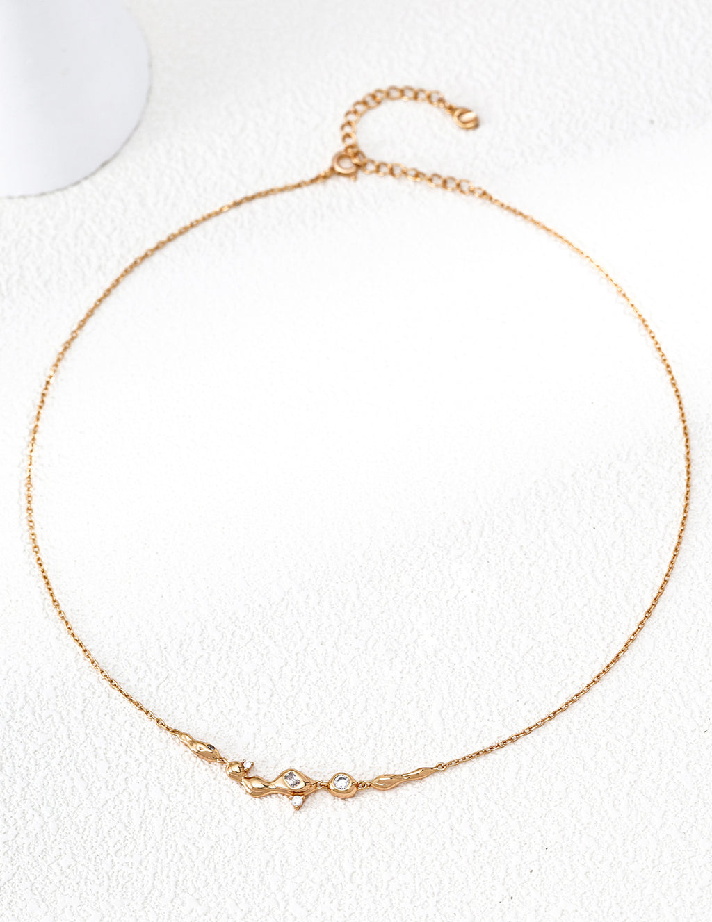 925 Sterling Silver Cubic Zirconia Starry Necklace