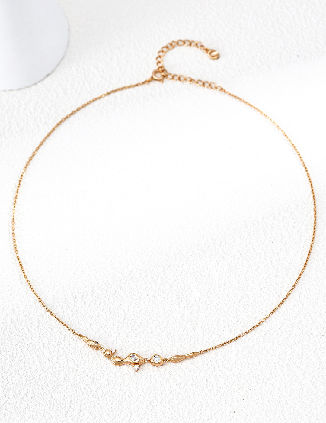 925 Sterling Silver Cubic Zirconia Starry Necklace