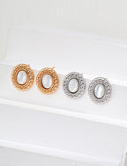 925 Sterling Silver Shell Earrings, product view 7
