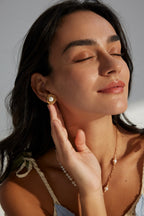 925 Sterling Silver Natural Pearl Earrings, product view 11