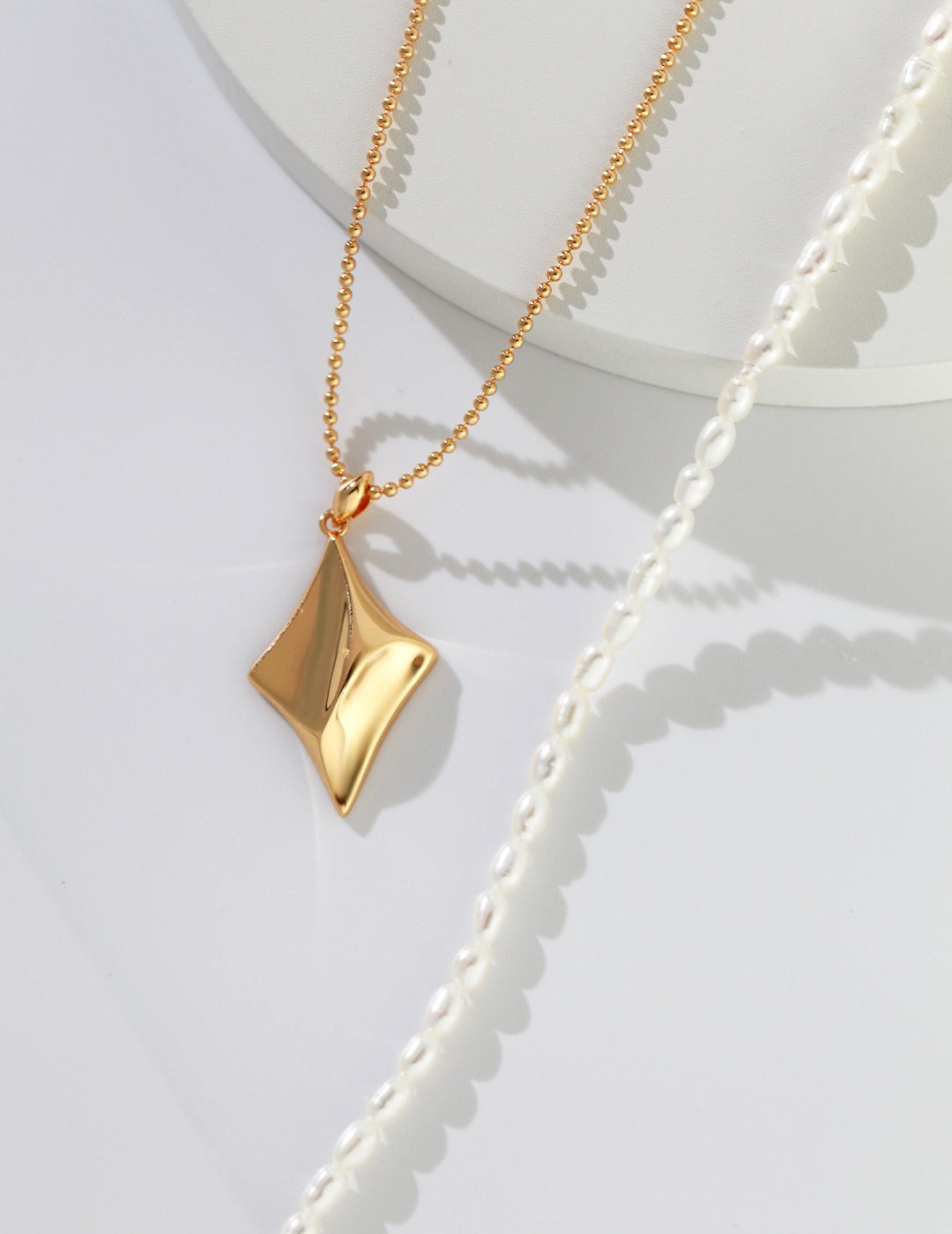 925 Sterling Silver Natural Pearl Necklace, product view 11