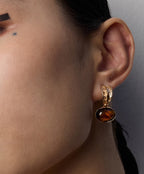 925 Sterling Silver Black Agate and Tiger’s Eye Earrings, product view 15