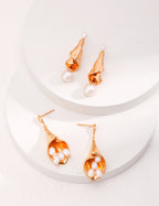 925 Sterling Silver Natural Pearl Drop Earrings, product view 7