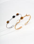 925 Sterling Silver Tiger's Eye Vintage-Inspired Ring