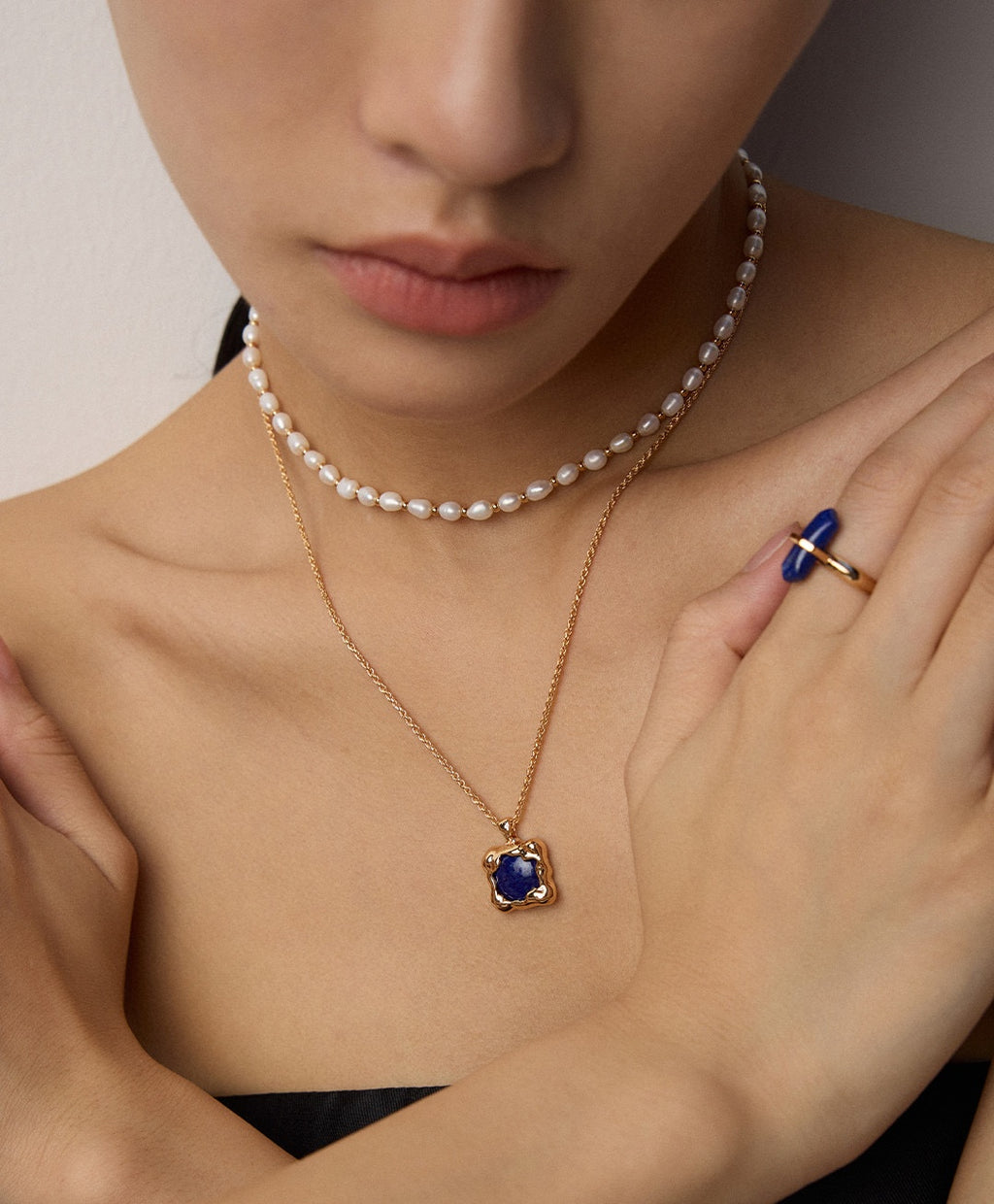 925 Sterling Silver Lapis Lazuli Necklace, product view 11