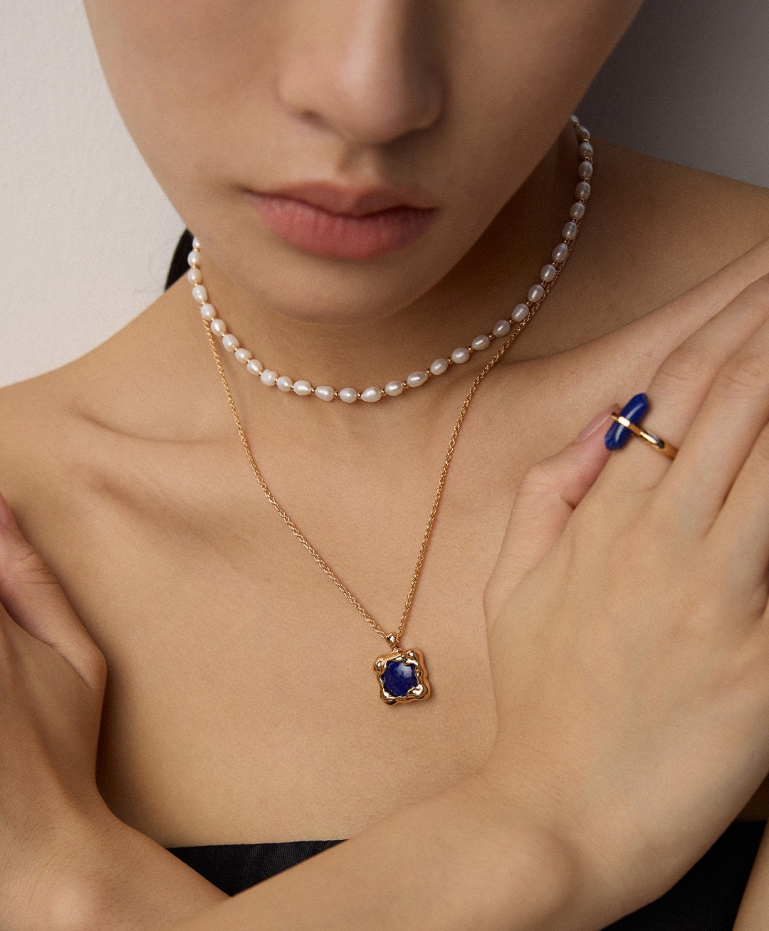 925 Sterling Silver Lapis Lazuli Necklace, product view 11