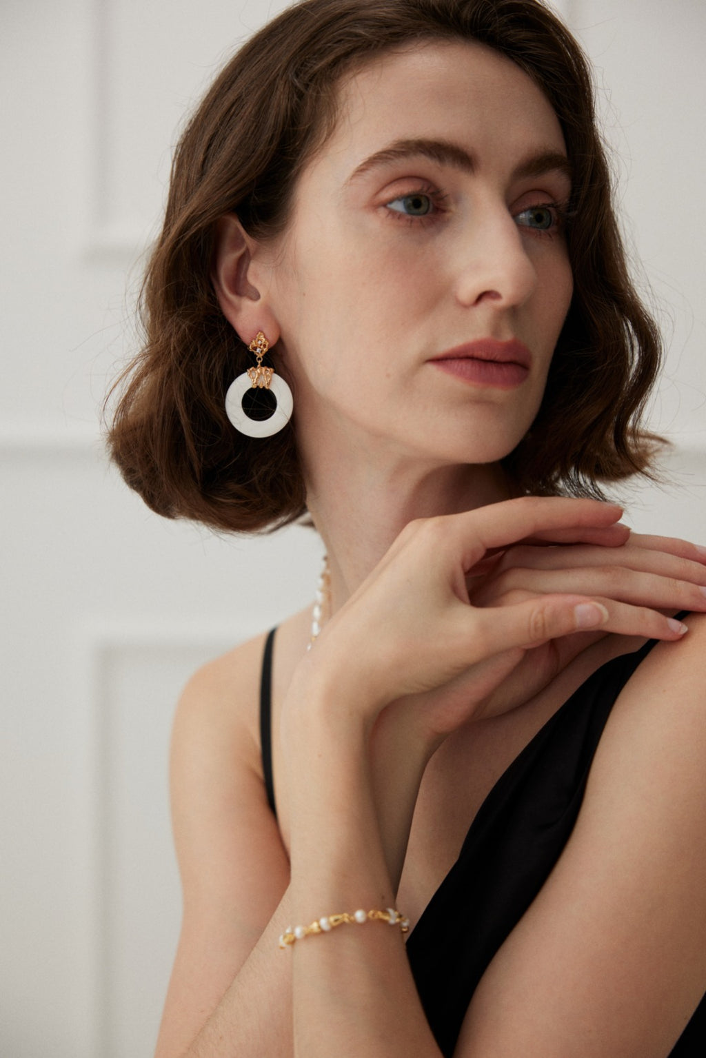 925 Sterling Silver Shell Earrings, product view 8