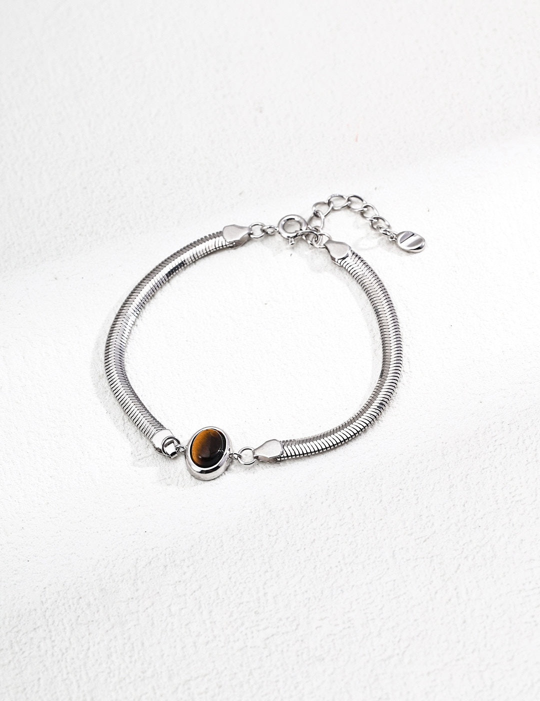925 Sterling Silver Tiger’s Eye and Lapis Lazuli Bracelet, product view 11