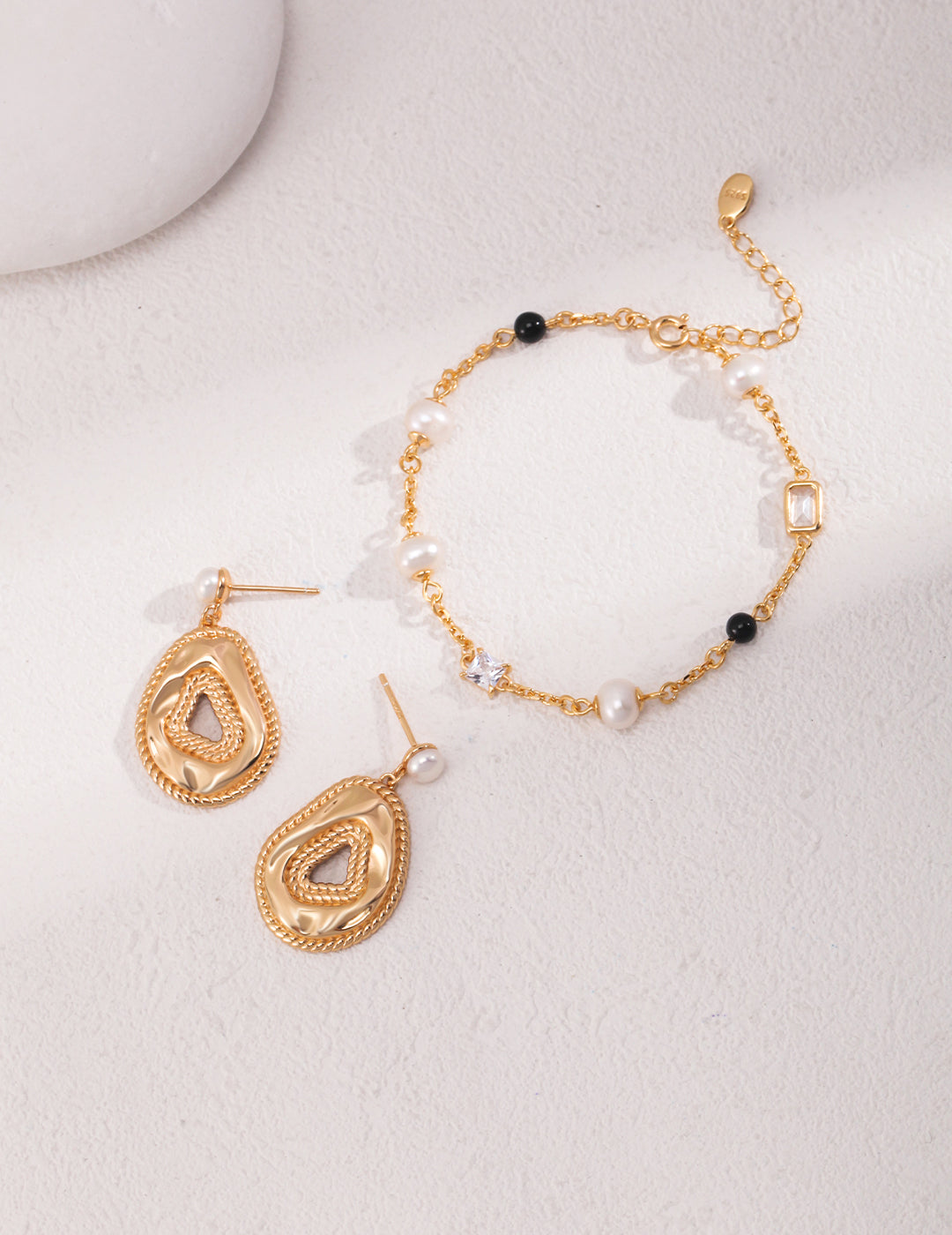 925 Sterling Silver Natural Pearl Earrings, product view 7
