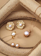 925 Sterling Silver Vintage Natural Pearl Earrings, product view 10