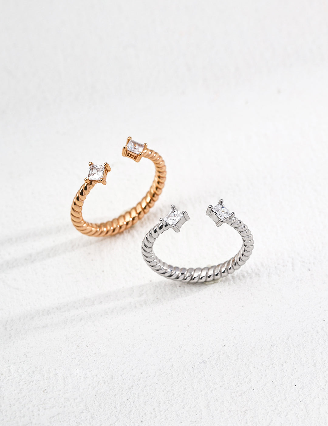 925 Sterling Silver Cubic Zirconia Ring, product view 7