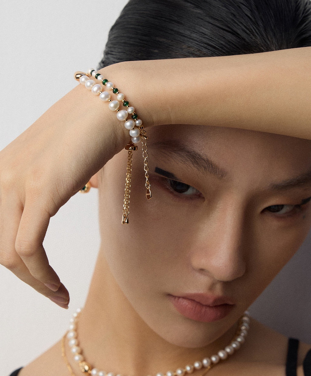 925 Sterling Silver Natural Pearl Bracelet, product view 13