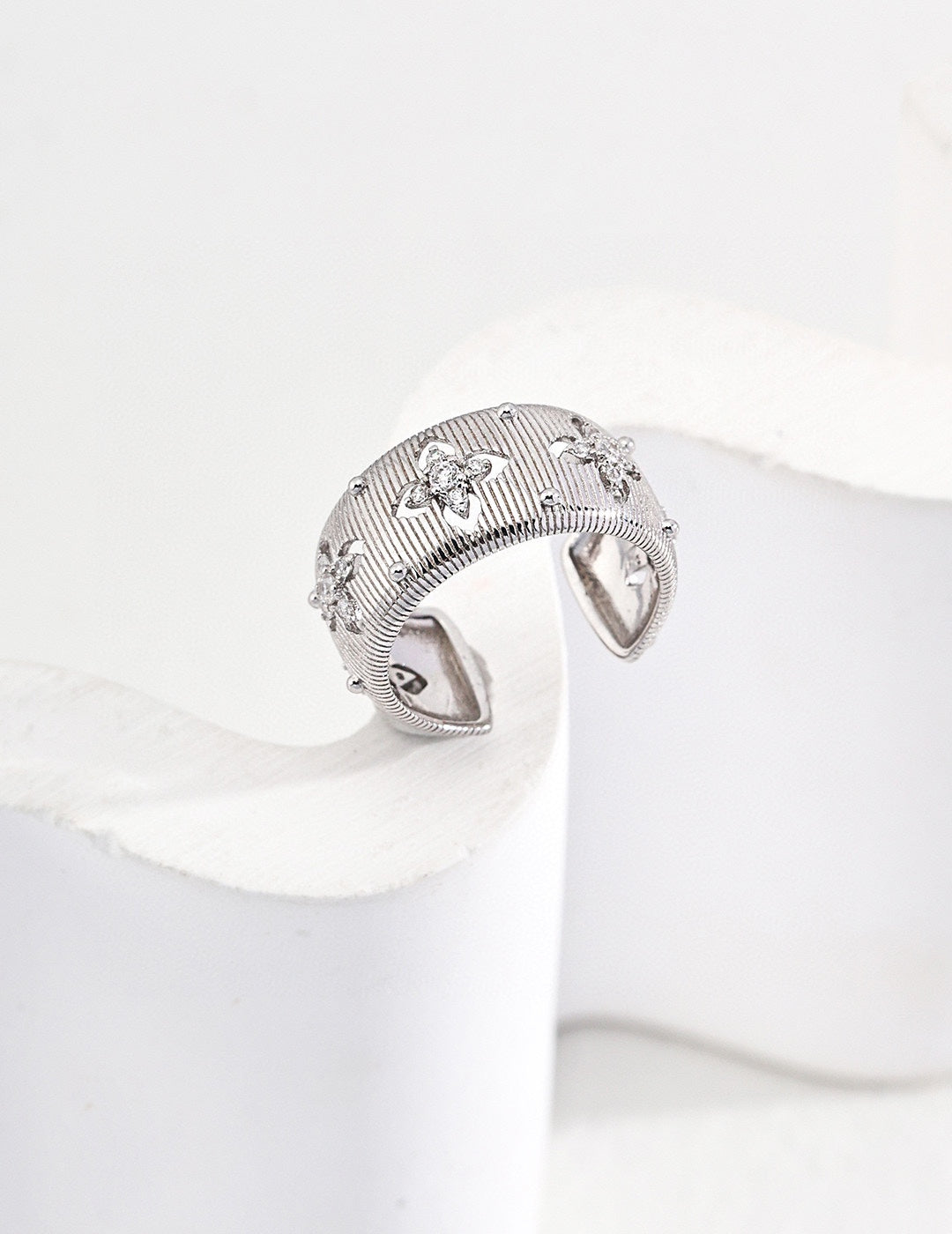 925 Sterling Silver Cubic Zirconia Ring, product view 9