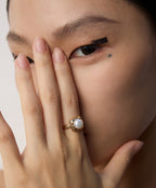 925 Sterling Silver Natural Pearl Ring, product view 12