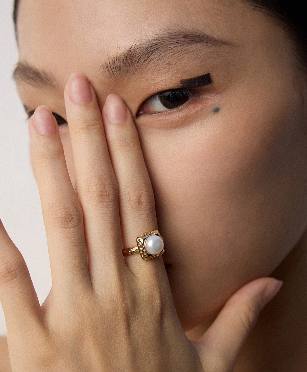 925 Sterling Silver Natural Pearl Ring, product view 12