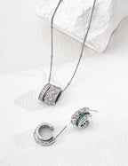925 Sterling Silver Star Cubic Zirconia Necklace, product view 13