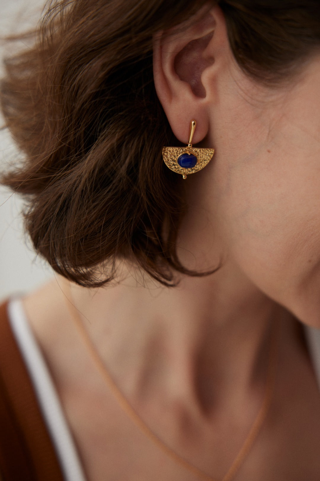 925 Sterling Silver Lapis Lazuli Earrings, product view 8