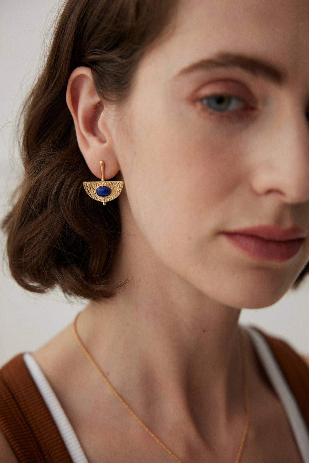 925 Sterling Silver Lapis Lazuli Earrings, product view 9