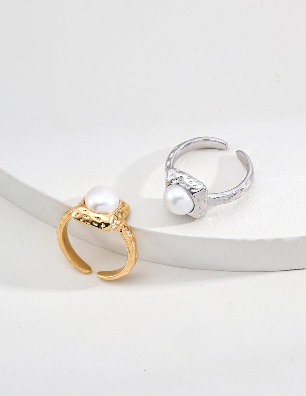 925 Sterling Silver Natural Pearl Ring, product view 7