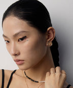 925 Sterling Silver Serpent Coin Stud Earrings detail