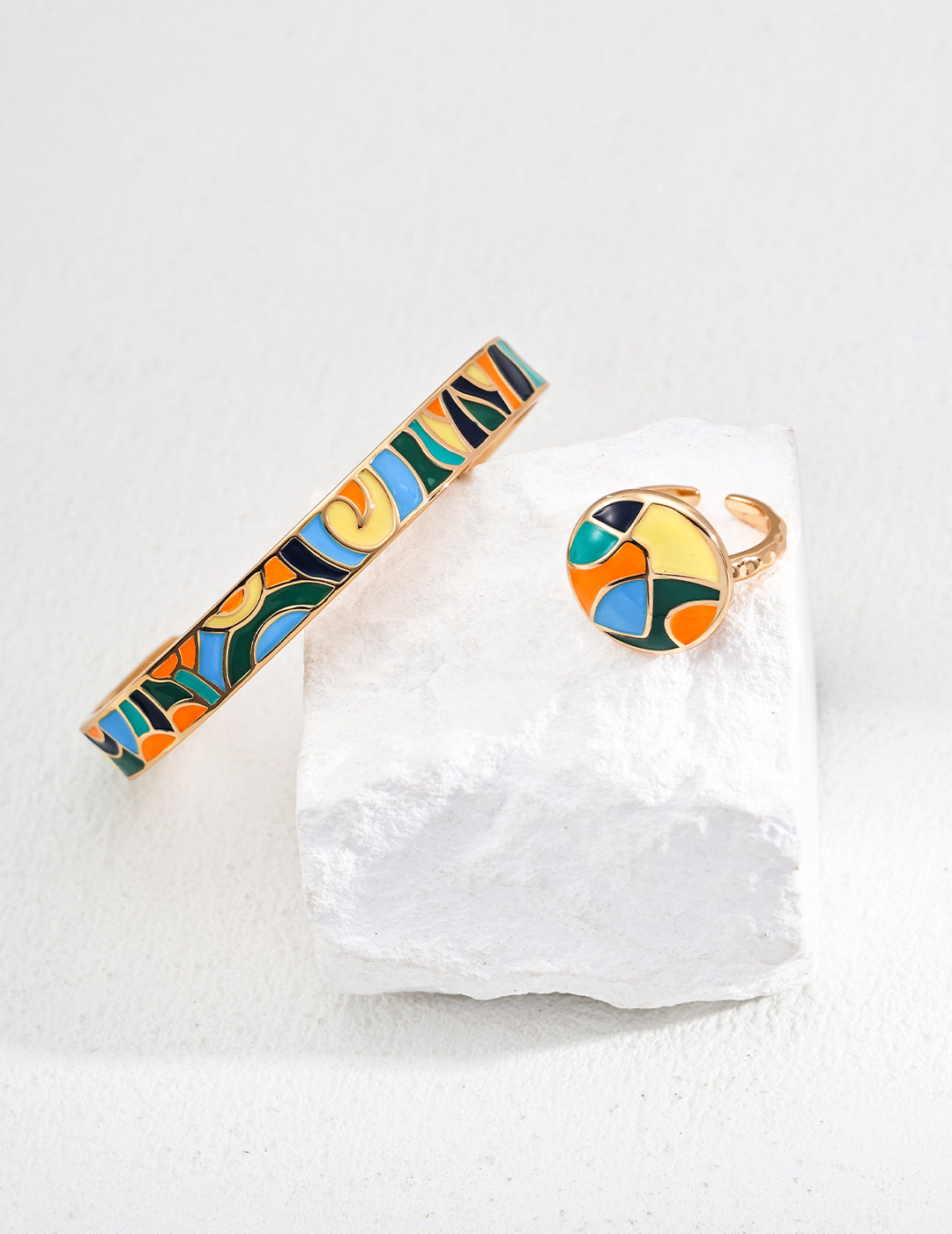 925 Sterling Silver Drip Glaze Bangle, product view 9