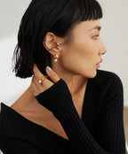 925 Sterling Silver Natural Pearl Earrings, product view 8
