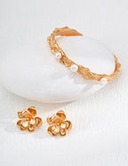 Floral 925 Sterling Silver Earrings, product view 8