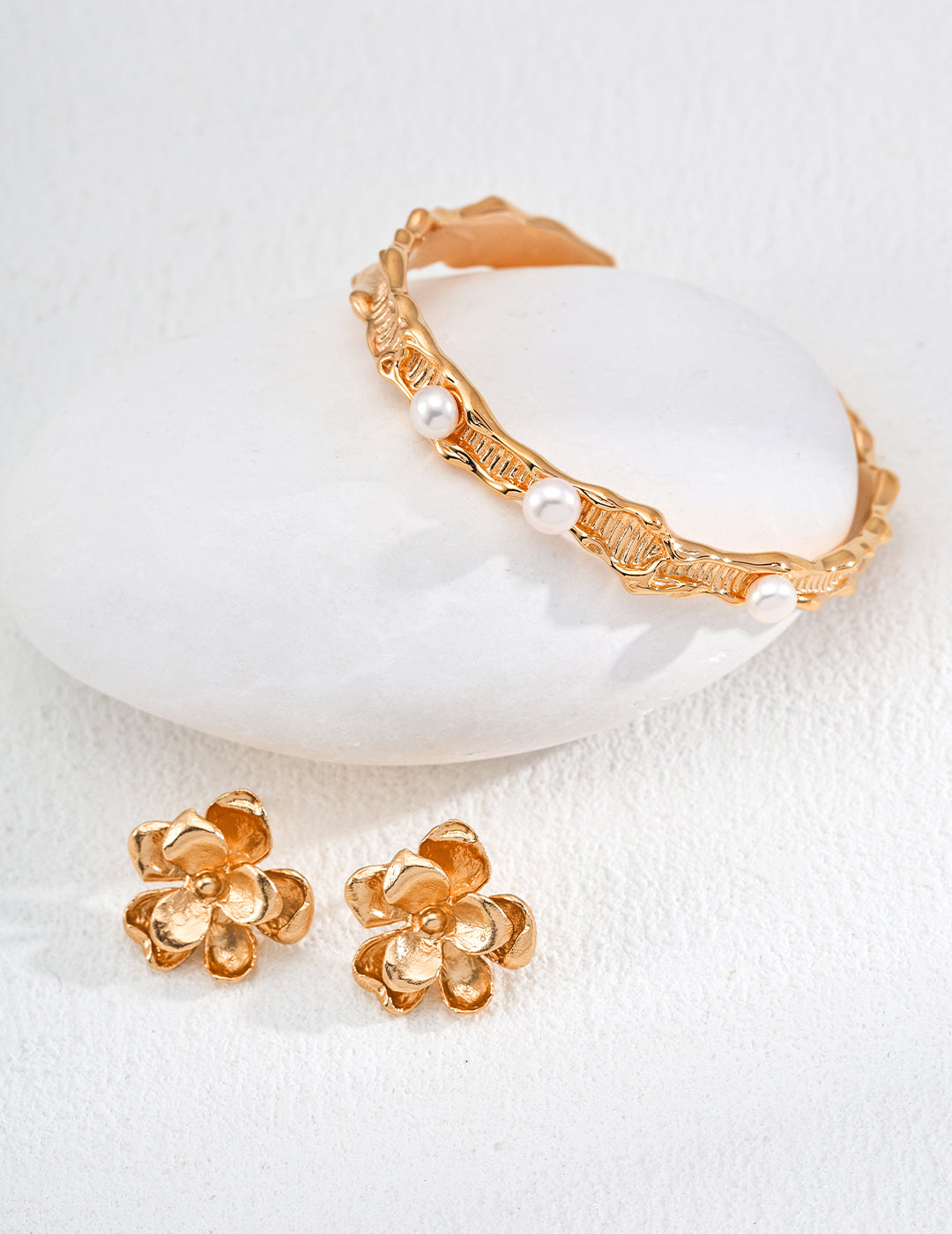 Floral 925 Sterling Silver Earrings, product view 8