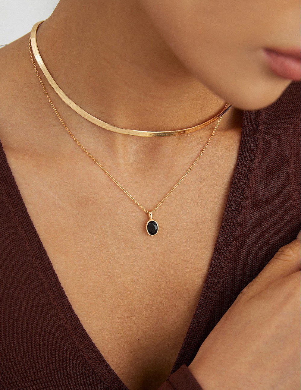 925 Sterling Silver Cubic Zirconia Necklace - Silver