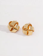 925 Sterling Silver Earrings - Vintage Gold
