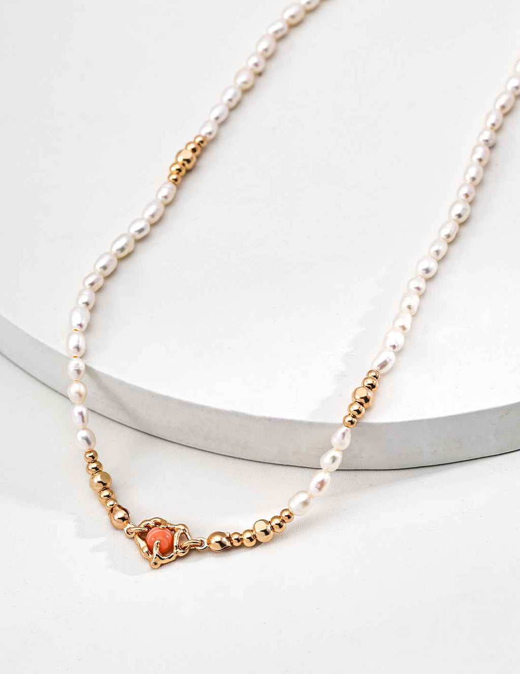 Close-up of 925 sterling silver necklace
