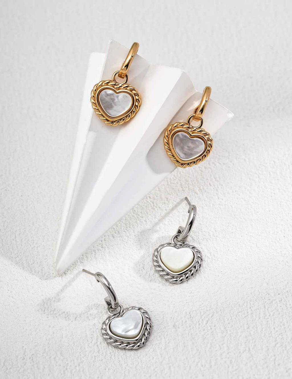 925 sterling silver earrings, front view