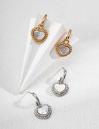 925 sterling silver earrings, front view