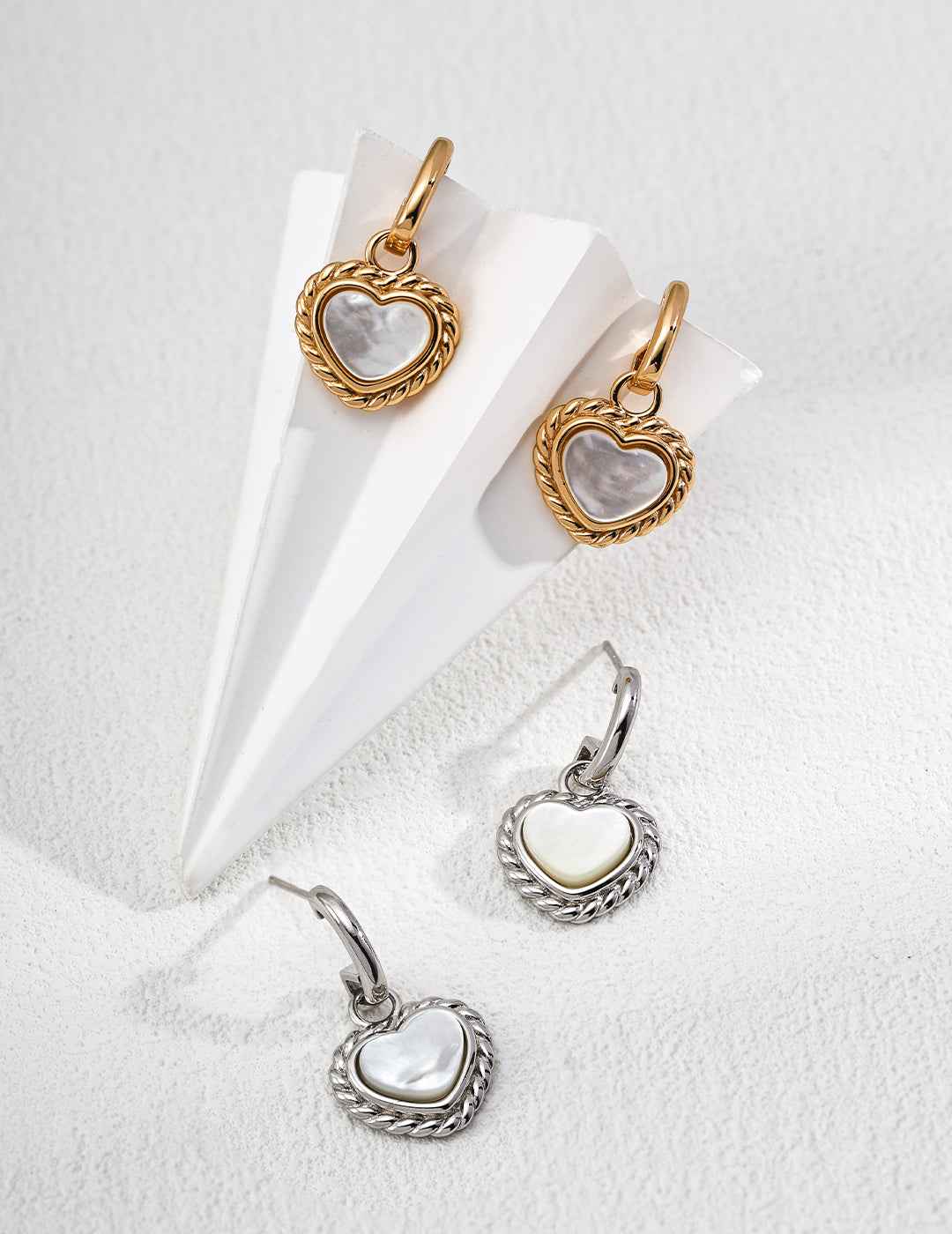 925 sterling silver earrings, front view