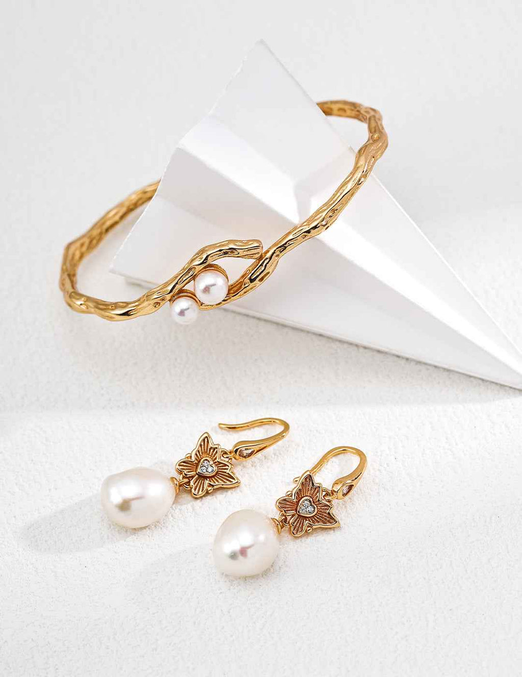 925 sterling silver drop earrings worn on model