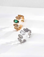 925 sterling silver ring, front view