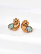925 sterling silver earrings worn on model