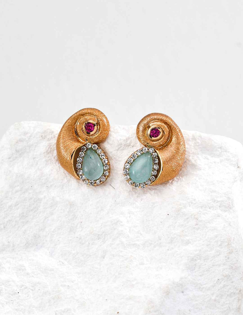 925 sterling silver earrings, front view