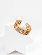 925 sterling silver ring in vintage gold