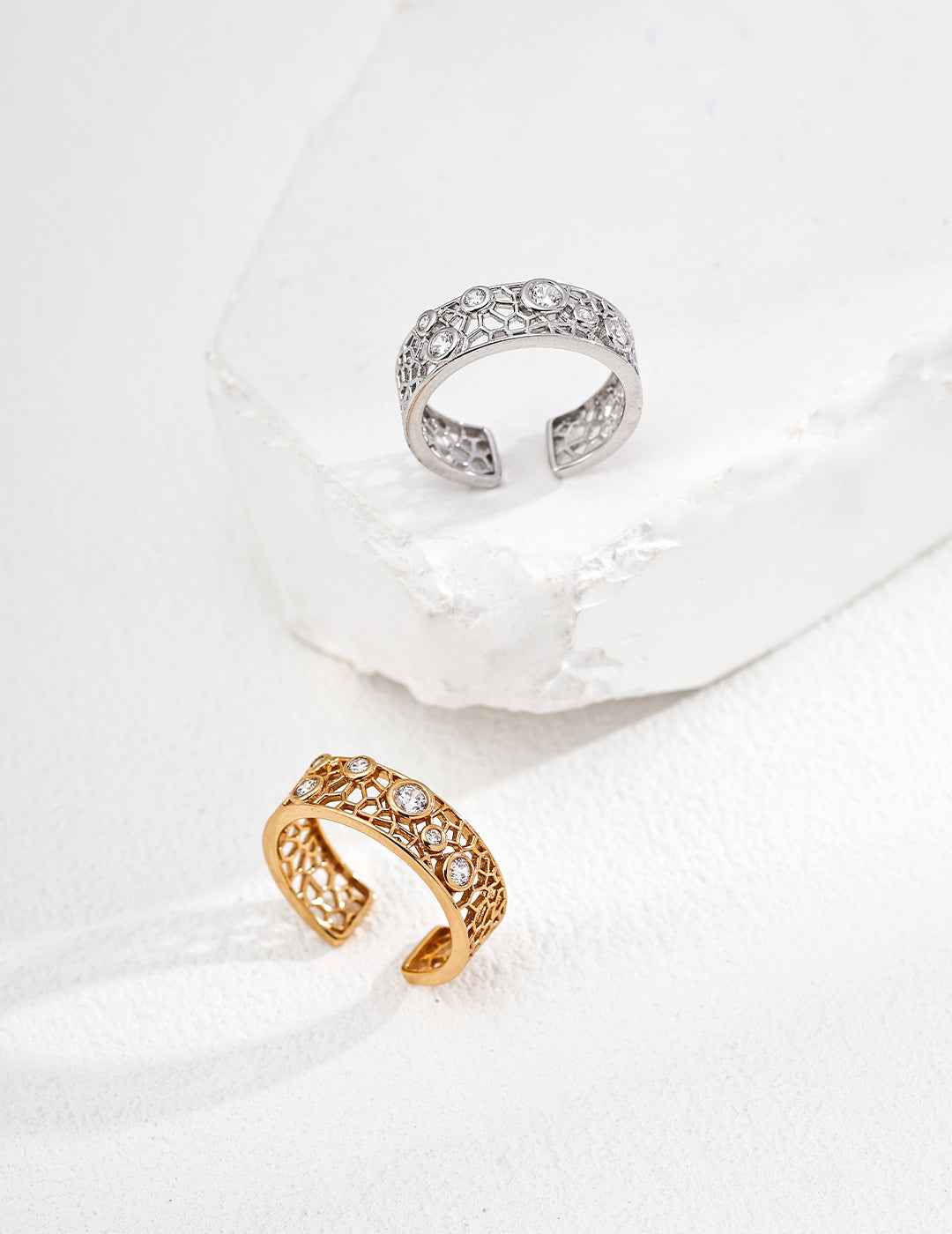 925 sterling silver ring, front view