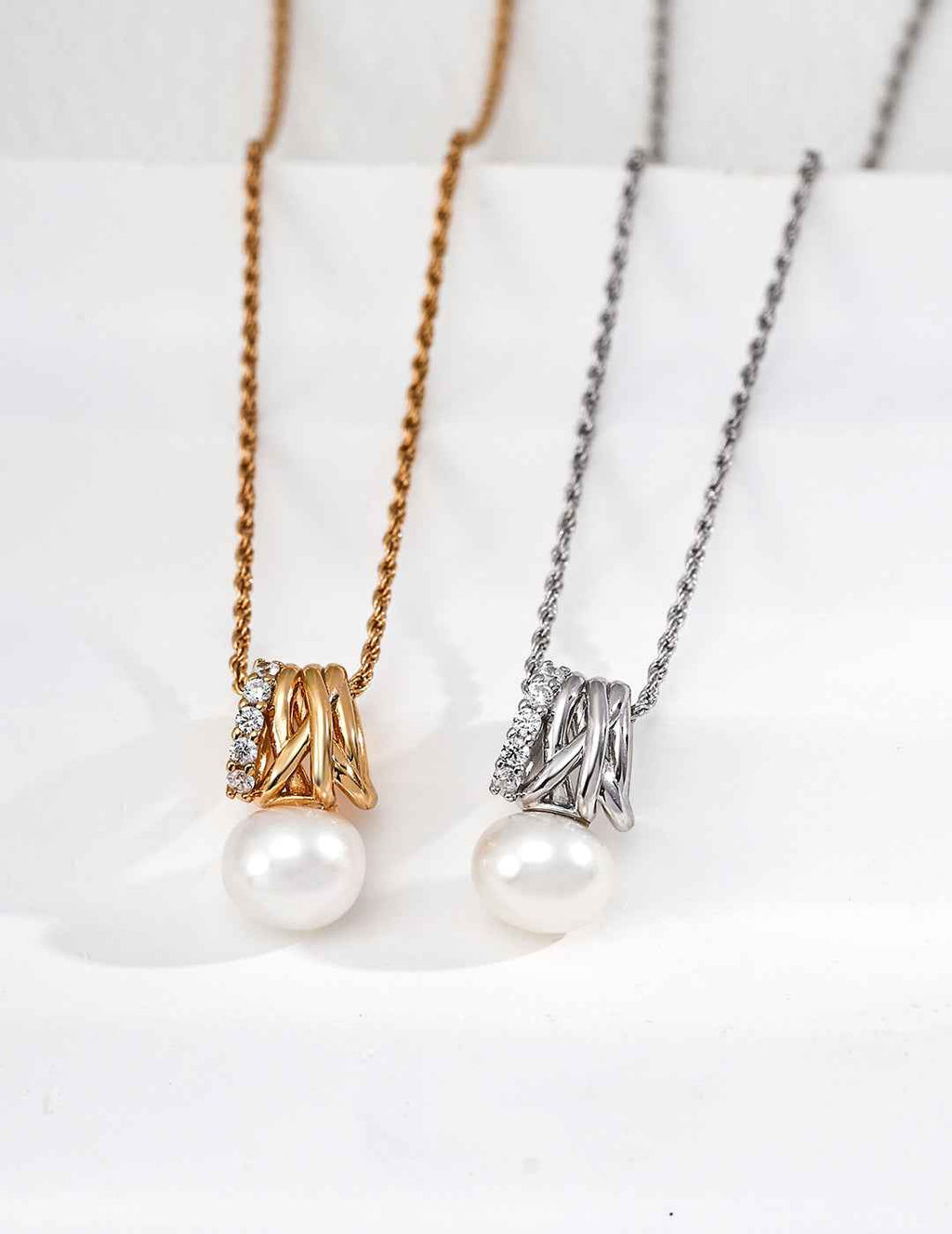 925 sterling silver necklace, front view