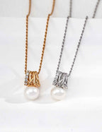 925 sterling silver necklace, front view